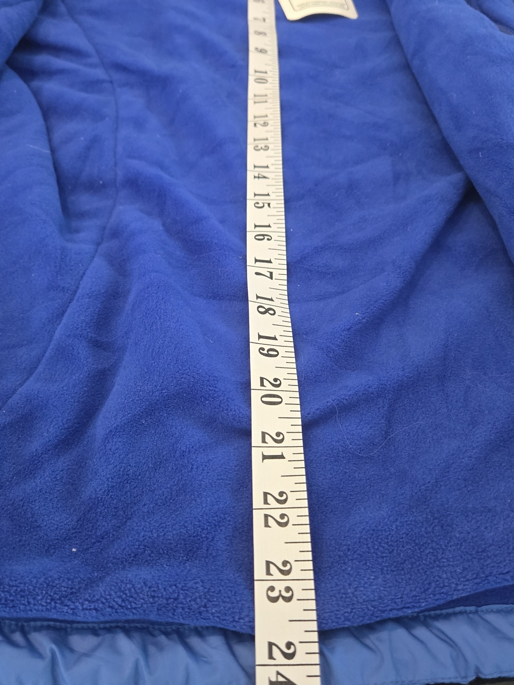 Cabela's Two-Tone Blue Full Zip Fleece Utility Jacket Gorpcore Outdoor Hiking S - Picture 9 of 11